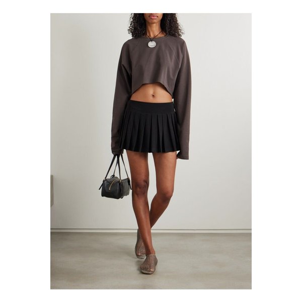 노마카말리 피클볼 플리츠 저지 테니스 스커트 블랙 46376663162889245