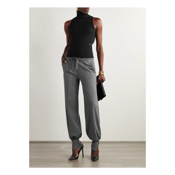 캐시미어 실크 혼방 터틀넥 탑 블랙 46376663162862606