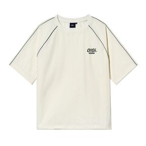 BOLD LOGO NYLON T-SHIRT _CREAM