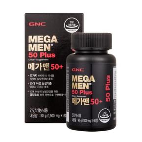 [GNC 남성 건강 세트] 메가맨50+(60정) & 울트라 쏘팔메토 포뮬라(60캡슐)