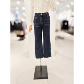 [파주점] [더아이잗컬렉션]슬림 핏 미드라이즈 인디고 데님 팬츠 CR4A0SL241