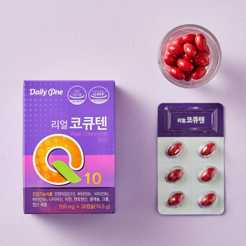 데일리원 리얼 코큐텐 550mg X 30캡슐 3통 4