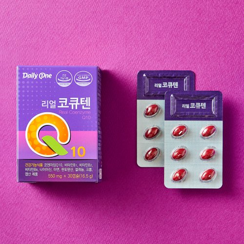 데일리원 리얼 코큐텐 550mg X 30캡슐 3통 6