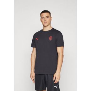 4732282 Puma AC MILAN ESSENTIAL - Print T-shirt black/for all time red