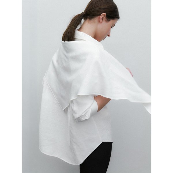 Dual Scarf Shirt (Ivory)