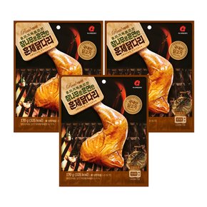 참나무로 훈연한 훈제 닭다리 170g 3개