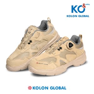 KOLON 코오롱글로벌 4인치 빅사이즈 다이얼 방수 사막화 안전화 작업화 KG-600