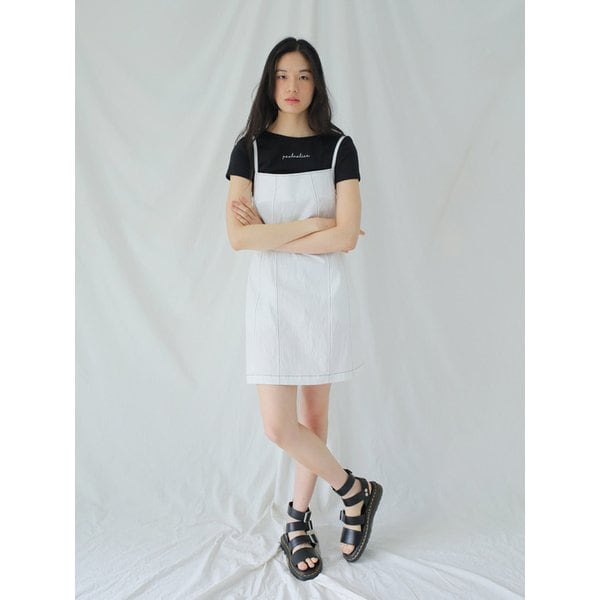 [리퍼브] BACKLESS STRAP MINI DRESS / WHITE