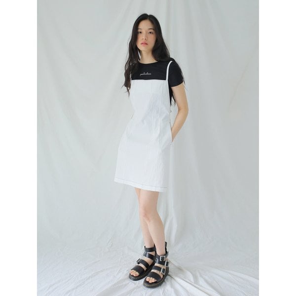[리퍼브] BACKLESS STRAP MINI DRESS / WHITE