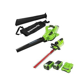 독일 그린웍스 트리머 전정기 Greenworks Tools Cordless leaf vacuum and blower 2in1 GD40BV c