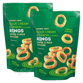 [1+1] 트레이더조 사워크림 앤 어니언 링 71g TRADER JOE`S SOUR CREAM & ONION FLAVORED RINGS