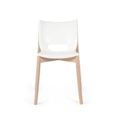 알레시 푸엘 의자 화이트/네추럴/ PS19 W