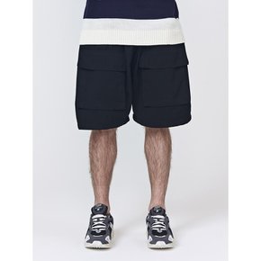 CB DOUBLE CARGO SHORTS (BLACK)