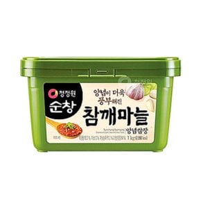 대상 청정원 참깨 마늘 쌈장 1kg x 2개