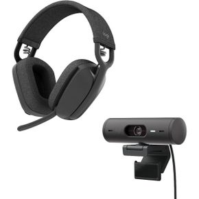 미국 로지텍 헤드셋 Logitech Brio 501 Full HD Webcam and Zone Vibe 100 Wireless Headphones