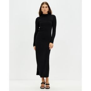 5017360 Calvin Klein Modal Rib Turtleneck Dress - CK Black 103753205