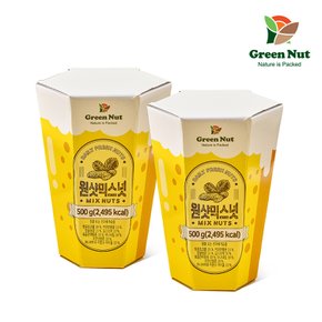 [그린너트] 원샷믹스넛 믹스견과  500g+500g 총1kg