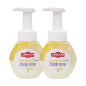 애경 랩신 컬러체인징 포밍 핸드워시 250ml 레몬향 x2