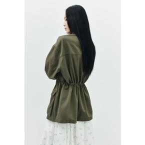 코튼 카고 재킷 다크 카키 그린 1361739001