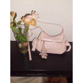 Belted ribbon bag_mute pink