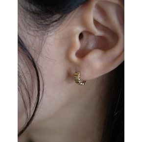 14k fence cutting one touch earring