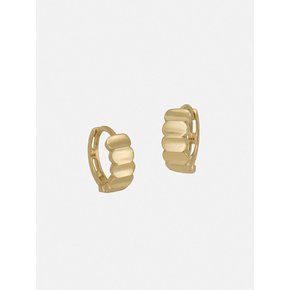 14k fence cutting one touch earring