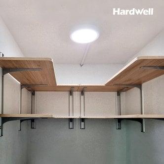 하드웰 시스템 벽선반 2단 세탁실 벽걸이 원목 다용도실