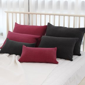 피그먼트누빔 양면 베개커버 40x60 사계절 베개커버