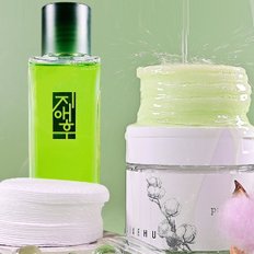 지애후  트러블케어 싱그린 보습 앰플 스킨 200ml + 닥토패드만 120매