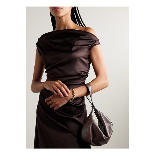 스타우드 데미 가죽 숄더 백 다크 브라운 46376663162889557