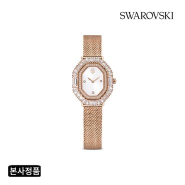 스와로브스키 [본사정품/쇼핑백증정] Matrix Octagon 로즈골드 톤 메탈 시계 5732497