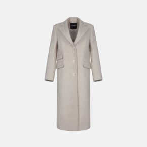 Beige Wool Long Coat M233CC1201B