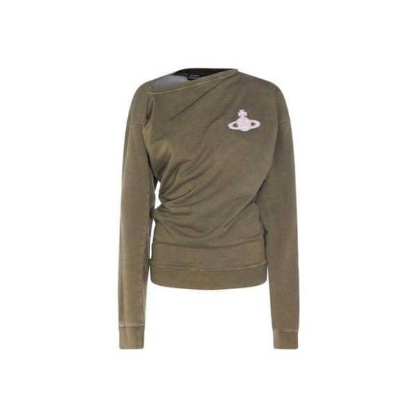 26SS 비비안웨스트우드 긴팔 티셔츠 3I010015 J00B1 M411 GREEN DOM