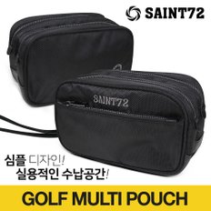 세인트72 X SAINT72 2단 멀티 골프 파우치(블랙)