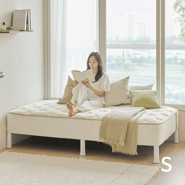 가구 에이셀 오가닉 독립스프링 매트리스 일체형 침대 S