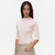 Mock Neck Sweater_LIGHT PINK