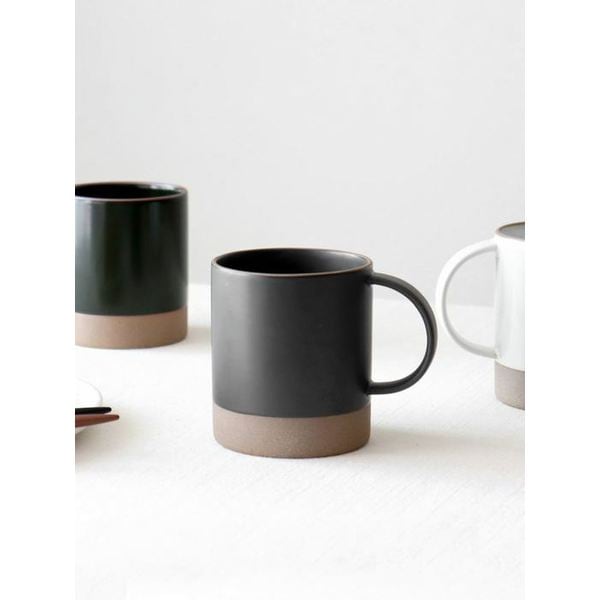 [2P세트] 카모메키친 국내생산 카페 오릇 투톤 예쁜 머그컵 쇼트 380ml