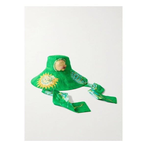 알레마이스 아쿠아티카 프린트 리넨 선햇 그린 46376663162877896