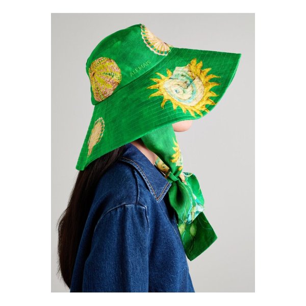 알레마이스 아쿠아티카 프린트 리넨 선햇 그린 46376663162877896