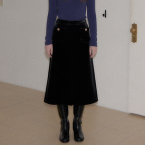 Classic Velvet Midi Skirt