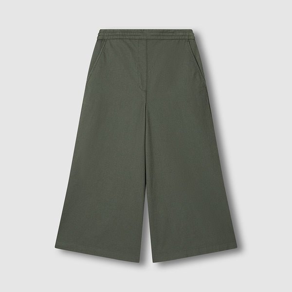 여 리넨 블렌디드 큐롯 팬츠 J126201063048