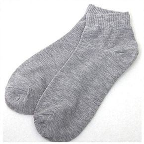 남자 무지 기본 데일리 단목 양말 회색(W9246A6)