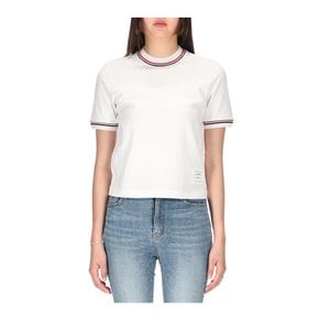 [부산점] FJS152A J0055 100 여성 스트라이프 넥 반팔 티셔츠
