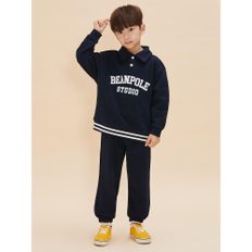 [BEANPOLE KIDS] 바서티 칼라 상하 스?세트  네이비 (BI4841U02R)