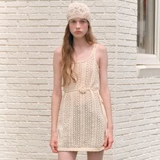 ROSE STRAP SLEEVELESS ONEPIECE IVORY