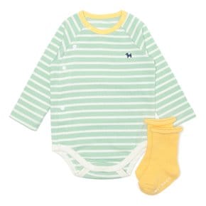 [오프라벨 여주점] 블루독베이비 (MN) 머랭뱀부바디수트SET  (44170-040-05)
