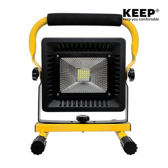 KEEP LED 2400루멘 사각 투광기 +18650 배터리4P 충전가능 낚시 차박