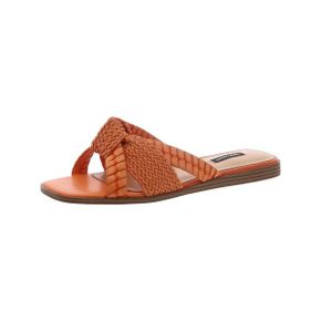 5363004 Nine West WN Olson 3 Womens Faux Leather Woven Slide Sandals