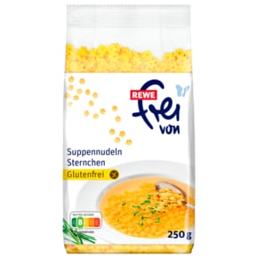 레베 REWE frei 스프 누들 별모양, 글루텐 프리 250g