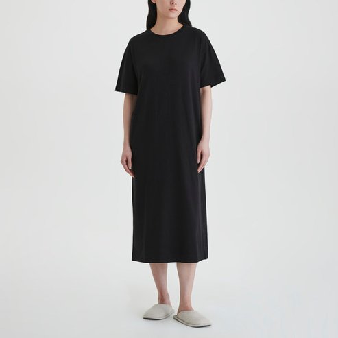 JAJU 25 S/S  JAJU  여 스마트 코튼 반팔 라운지 원피스  J205203004